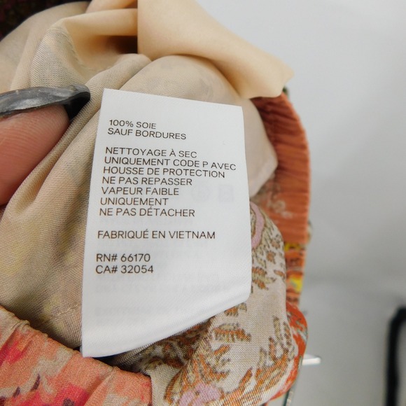 ZIMMERMANN Devi Relaxed Pant Patchwork Wide Leg Silk Paisley Floral Print Size 0 - Picture 6 of 6